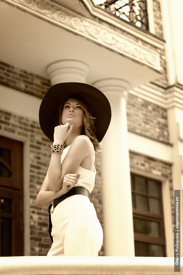 Фэшн фотосессия портрет гламур ретро портфолио для моделей