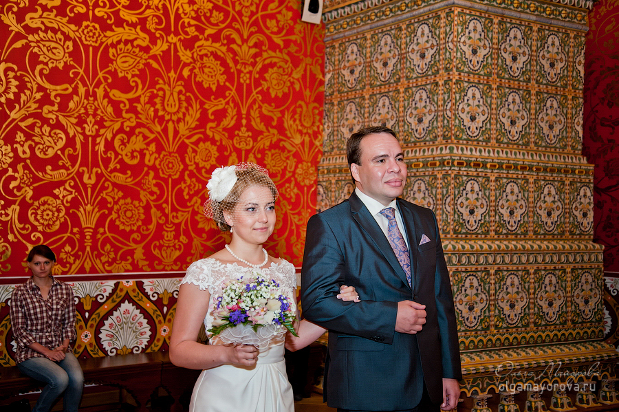 Свадьба, выездная церемония, во дворце Алексея Михайловича, Коломенское фотограф на свадьбу в Москве недорого