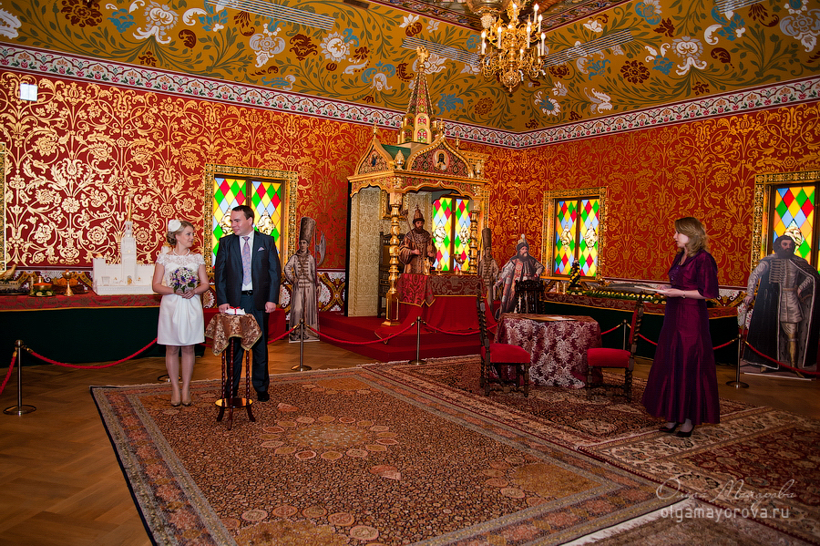 Свадьба, выездная церемония, во дворце Алексея Михайловича, Коломенское фотограф на свадьбу в Москве
