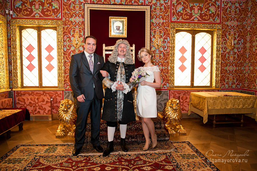 Свадьба, выездная церемония, во дворце Алексея Михайловича, Коломенское фотографии
