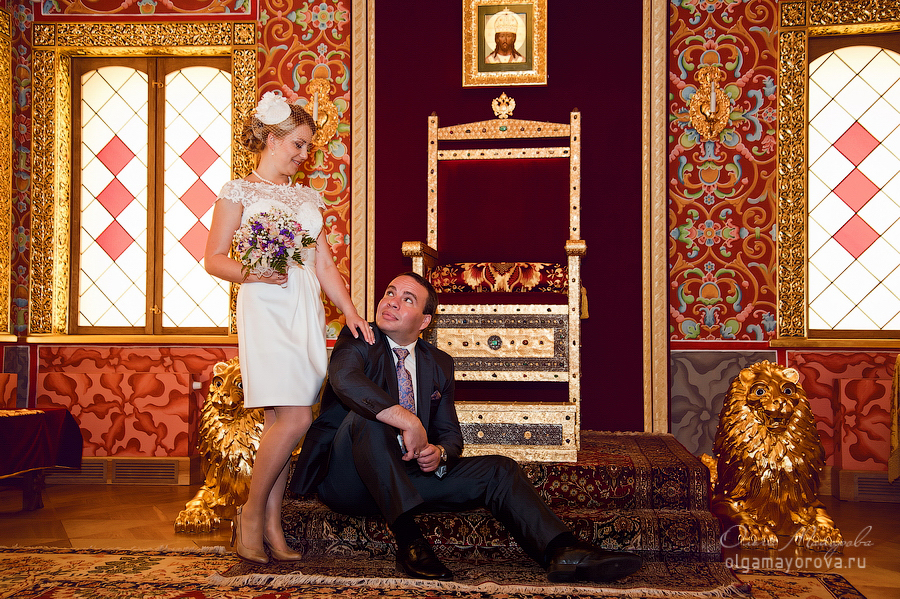 Свадьба, выездная церемония, во дворце Алексея Михайловича, Коломенское фотограф на свадьбу недорого
