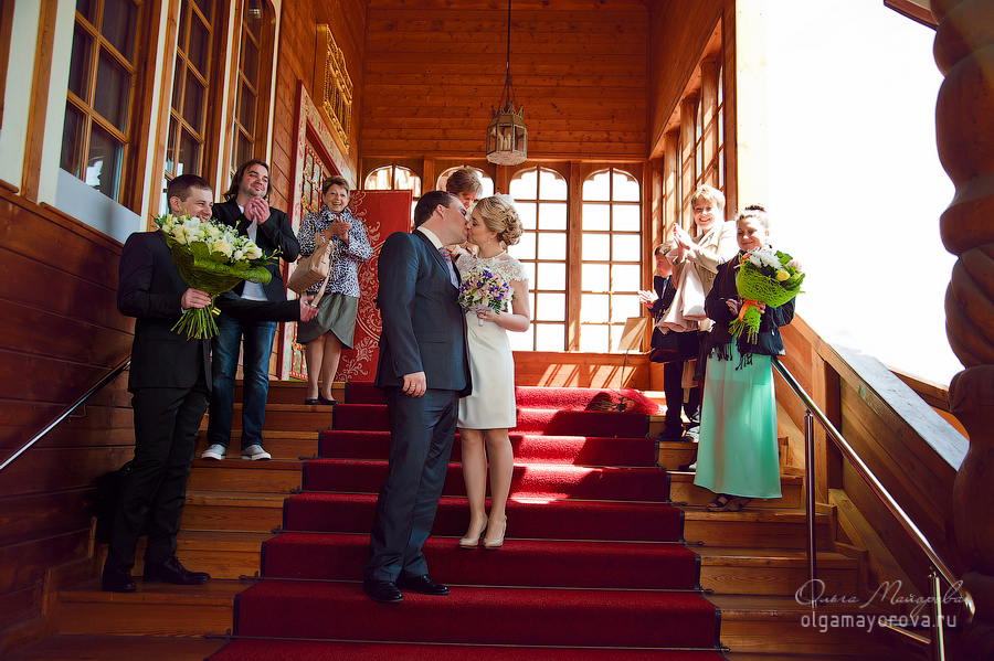 Свадьба, выездная церемония, во дворце Алексея Михайловича, Коломенское фото