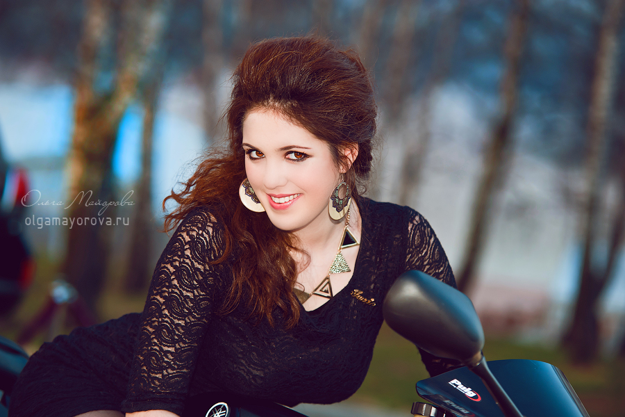Открытие мотосезона 2014 в Орловском Москва фотограф Ольга Майорова девушки на мотоциклах