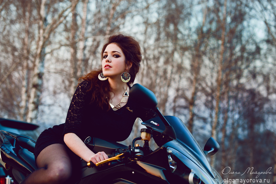 Открытие мотосезона 2014 в Орловском Москва фотограф Ольга Майорова девушки на мотоциклах