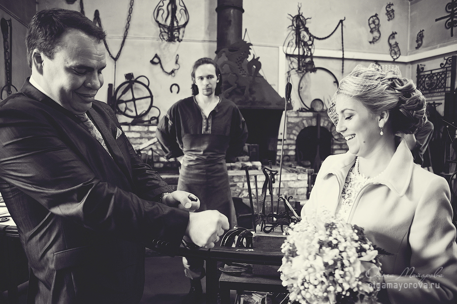 Свадьба, выездная церемония, во дворце Алексея Михайловича, Коломенское конюшня подкова